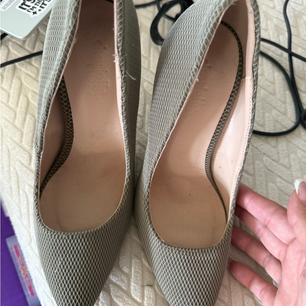 Charlotte Russe Mesh Patterned Heels